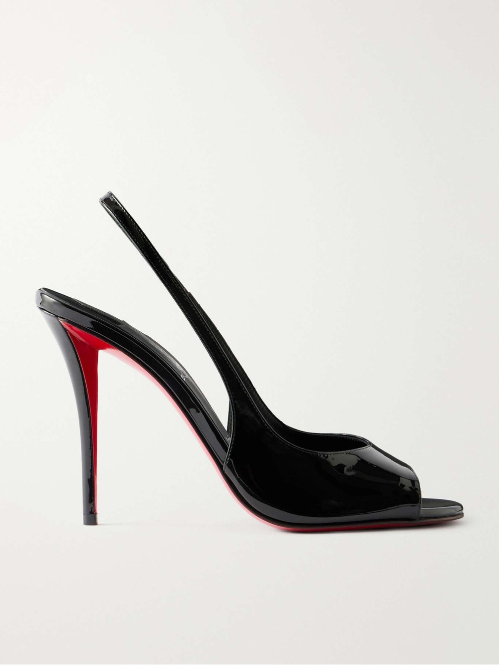 New Christian Louboutin Sofia Z 100 leather slingback sandals $1,145 38.5